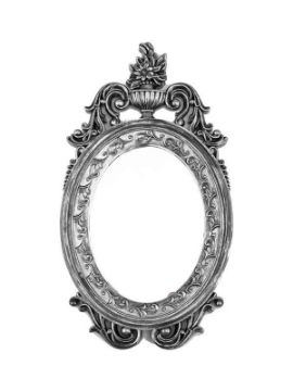 espejo antiguo pequeño 25x47 cm