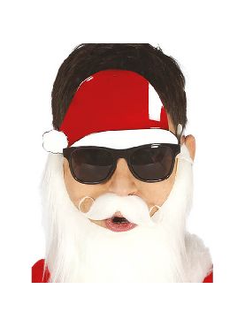 gafas con gorro de papa noel