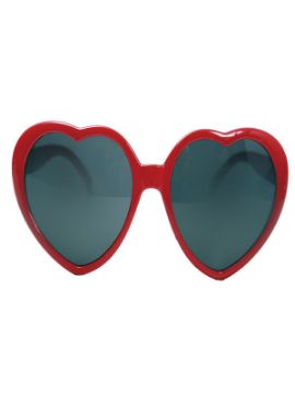 gafas corazon rojas