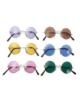 gafas de hippie redondas en colores surtidos