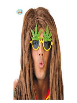gafas de hojas marihuana