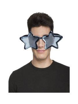 gafas gigantes de estrella azules