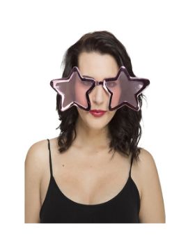 gafas gigantes de estrella rosas