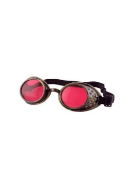 gafas steampunk rojas