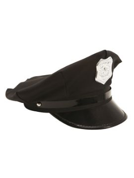gorra de policia con insignia