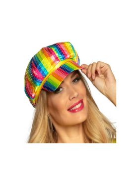 gorra multicolor lentejuelas gorra multicolor lentejuelas