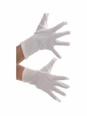 guantes blancos 18 cm infantiles