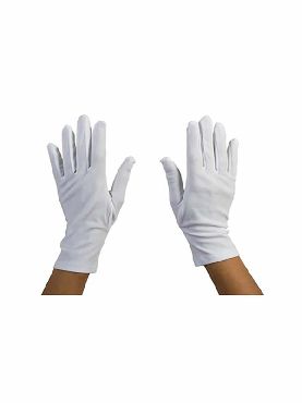 guantes blancos 25 cm cortos