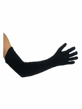 guantes negros 45 cm largos extras