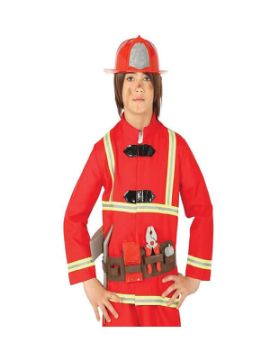 kit de bombero con casco