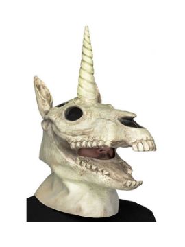 mascara de calavera unicornio