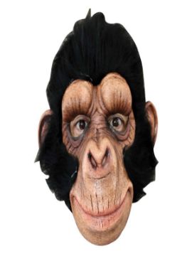 mascara de chimpance george latex