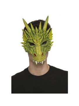 mascara de dragon verde foam