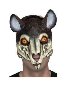 mascara de esqueleto de raton con orejas