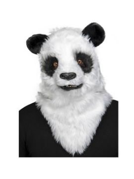 mascara de oso panda con movimiento de mandibula