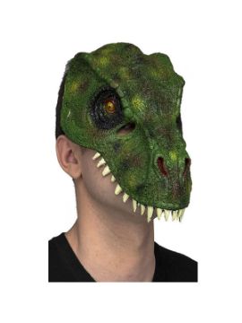 mascara de t rex verde