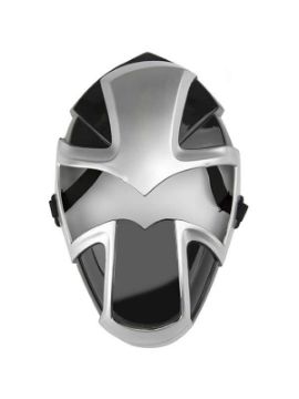 mascara plateada ninja 15x29 cm