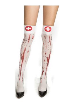 medias cortas enfermera de sangrienta