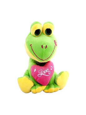 peluche de rana con corazon 42 cms