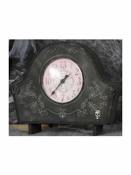 reloj antiguo con luz y sonido 26x20 cms