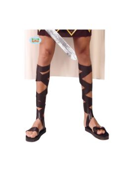 sandalias romanas o egipcio marrones 29 cms