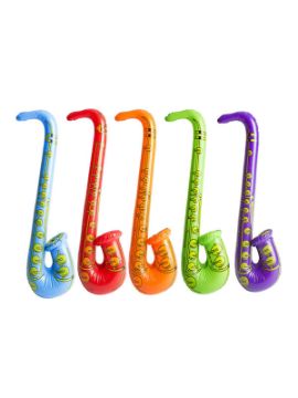 saxofon hinchable colores surtidos 83cm