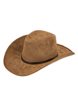 sombrero de vaquero marron deluxe