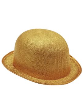 sombrero bombin dorado 58c