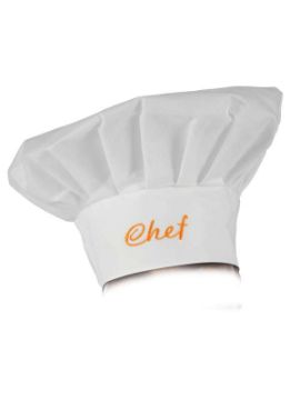 sombrero cocinero chef blanco 57 a 61 cm