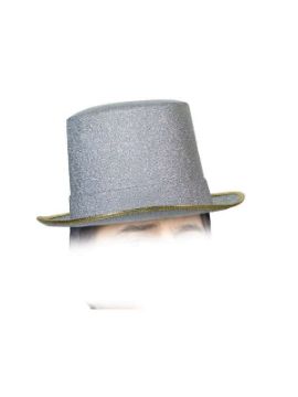 sombrero chistera plata deluxe