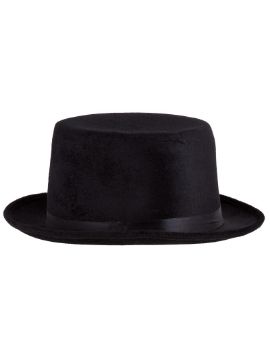 sombrero chistera terciopelo negra