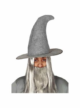 sombrero de mago gris
