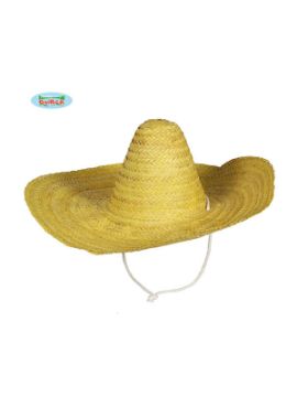 sombrero de mejicano amarillo 50cm