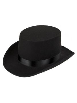sombrero fieltro negro con cinta
