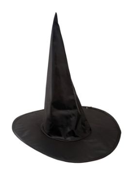 sombrero negro basico de bruja