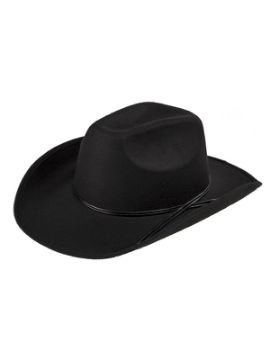 sombrero negro de sheriff adulto