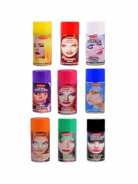 spray para el pelo varios colores