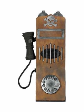 telefono antiguo con luz y sonido 15x35 cms