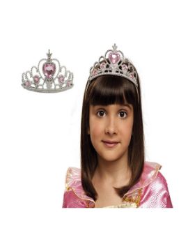 tiara o diadema plata para princesas