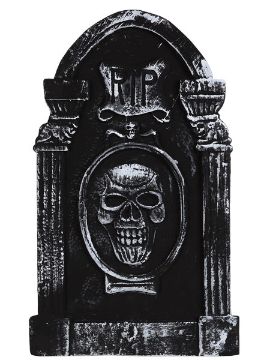 tumba esqueleto halloween 49x30cm