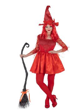 disfraz de bruja roja fantasia para mujer