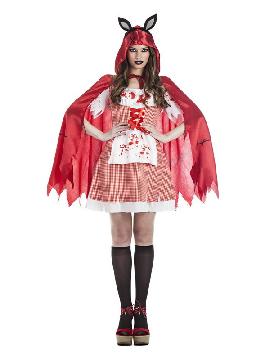 disfraz de caperucita poseida mujer
