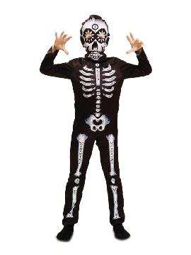 disfraz de esqueleto para halloween niño