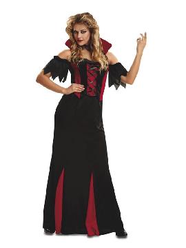 disfraz de vampiresa gotica largo mujer